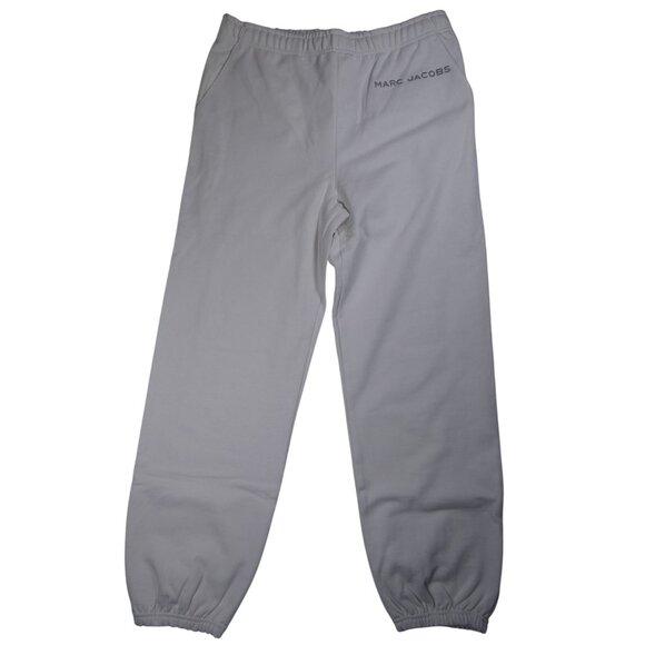 Marc Jacobs Women's Monogram Cropped Hoodie and Pants 2 PC Set Silver White Size - Picture 15 of 16